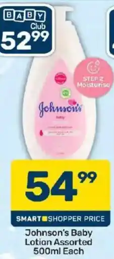 Pick n Pay Johnson's Baby Lotion Assorted offer