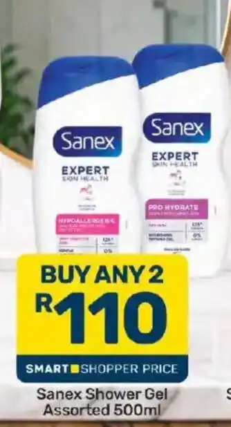 Pick n Pay Sanex Shower Gel Assorted offer