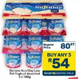 Pick n Pay Hypermarket Danone NutriDay Low Fat Yoghurt Assorted offer