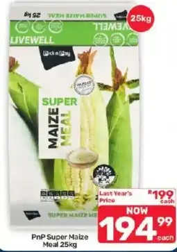 Pick n Pay Hypermarket Livewell Super Maize Meal offer