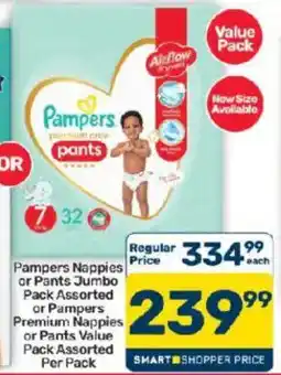 Pick n Pay Hypermarket Pampers premium care pants Assorted offer