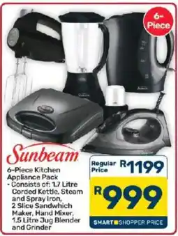 Pick n Pay Hypermarket Sunbeam 6-Piece Kitchen Appliance Pack offer