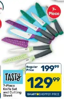 Pick n Pay Hypermarket TASTY 7-Piece Knife Set and Cutting Sheet offer