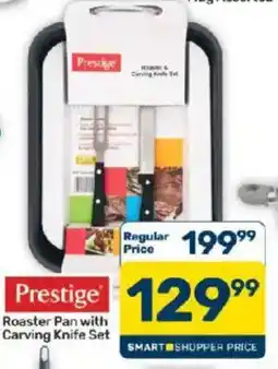 Pick n Pay Hypermarket Prestige Roaster Pan with Carving Knife Set offer