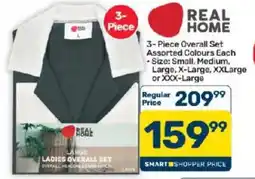 Pick n Pay Hypermarket REAL HOME 3-Piece Overall Set Assorted offer