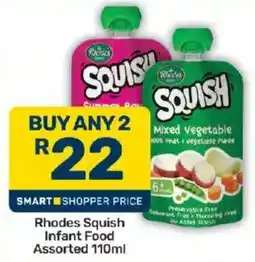 Pick n Pay Rhodes Squish Infant Food Assorted offer