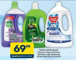 Pick n Pay Dettol All Purpose Cleaner, Cobra Aroma Sense or Jik Clean Up Assorted offer
