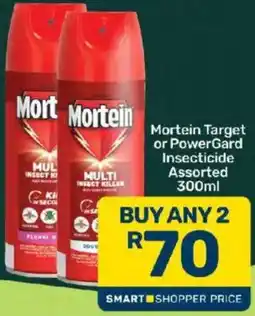 Pick n Pay Mortein Target or PowerGard Insecticide Assorted offer