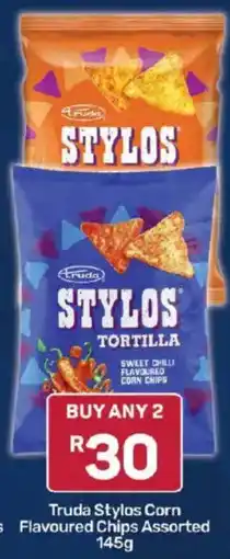 Pick n Pay Truda Stylos Corn Flavoured Chips Assorted offer