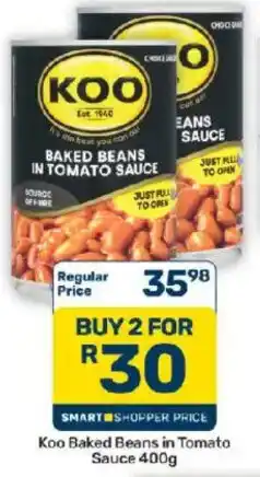 Pick n Pay Hypermarket Koo Baked Beans in Tomato Sauce offer