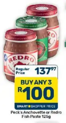 Pick n Pay Hypermarket Peck's Anchovette or Redro Fish Paste offer