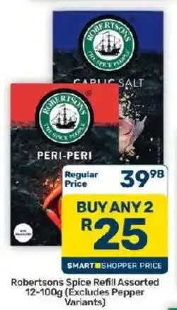 Pick n Pay Hypermarket Robertsons Spice Refill Assorted offer
