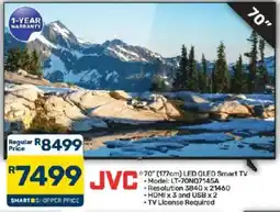 Pick n Pay Hypermarket JVC 70" LED QLED Smart TV offer
