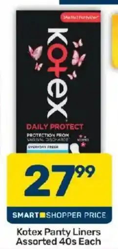 Pick n Pay Kotex Panty Liners Assorted offer