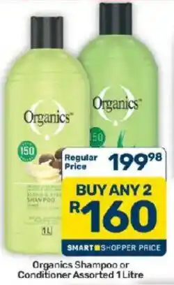 Pick n Pay Hypermarket Organics Shampoo or Conditioner Assorted offer