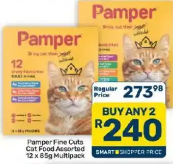 Pick n Pay Hypermarket Pamper Fine Cuts Cat Food Assorted offer
