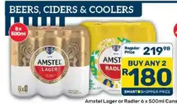 Pick n Pay Liquor Amstel Lager or Radler offer