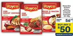 Pick n Pay Royco Dry Instant Gravy, Marinade or Sauce Assorted offer