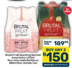 Pick n Pay Liquor Brutal Fruit Sparkling Spritzer Assorted offer