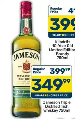 Pick n Pay Liquor Jameson Triple Distilled Irish Whiskey offer