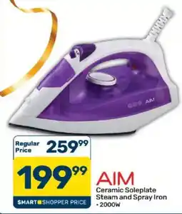 Pick n Pay AIM Ceramic Soleplate Steam and Spray Iron offer