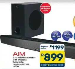 Pick n Pay AIM 2.1 Channel Soundbar with Wireless Subwoofer offer
