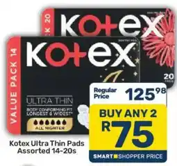 Pick n Pay Kotex Ultra Thin Pads Assorted offer