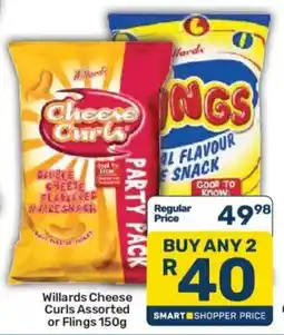 Pick n Pay Willards Cheese Curls Assorted offer
