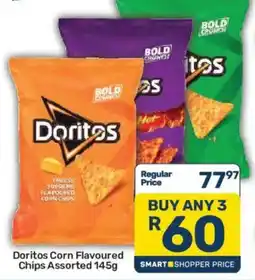 Pick n Pay Doritos Corn Flavoured Chips Assorted offer