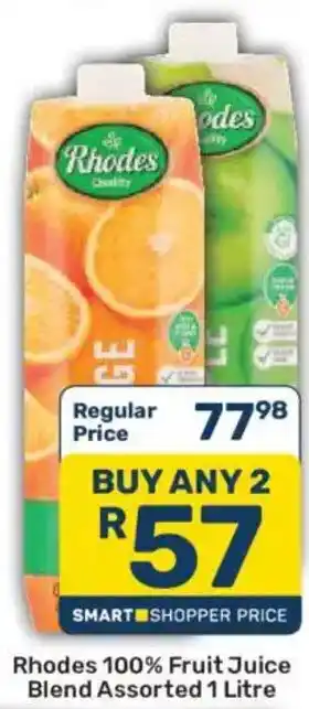 Pick n Pay Rhodes 100% Fruit Juice Blend Assorted offer