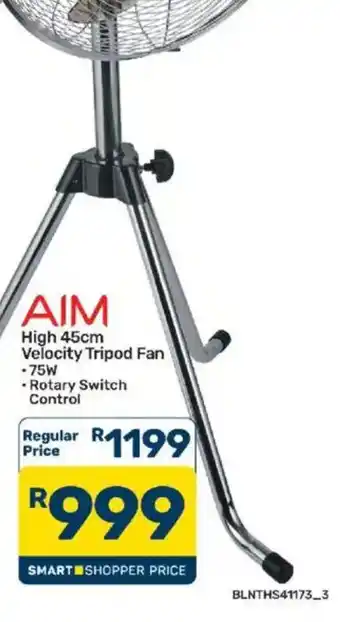Pick n Pay AIM High 45cm Velocity Tripod Fan offer