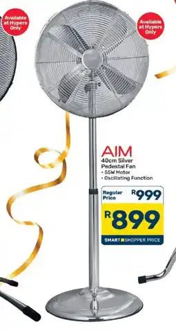 Pick n Pay AIM 40cm Silver Pedestal Fan offer