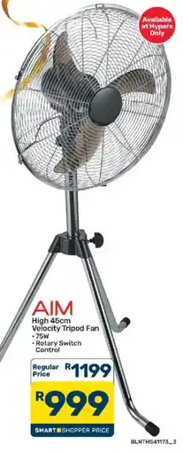 Pick n Pay AIM High 45cm Velocity Tripod Fan offer
