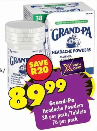 Grand-Pa Headache Powders