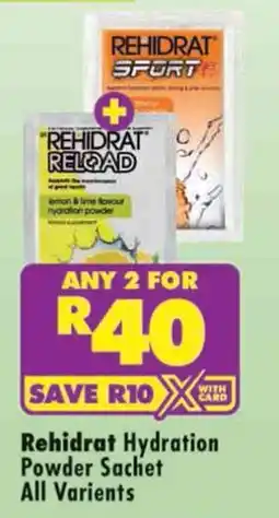 Shoprite Rehidrat Hydration Powder Sachet offer