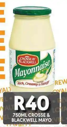 OBC Meat & Chicken Crosse & Blackwell Mayonnaise offer