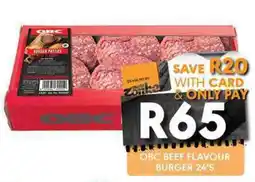 OBC Meat & Chicken OBC BURGER PATTIES offer