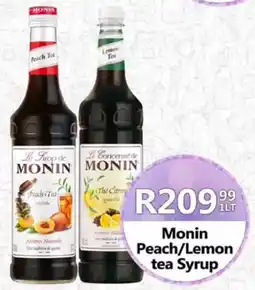 Take 'n Pay Monin Peach/Lemon tea Syrup offer