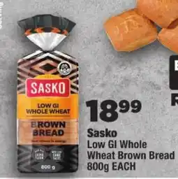 OK Foods Sasko Low Gi Whole Wheat Brown Bread offer