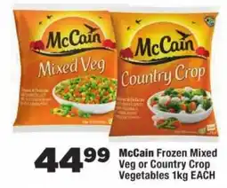 OK Foods McCain Frozen Mixed Veg or Country Crop Vegetables offer