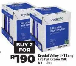 OK Foods Crystal Valley UHT Long Life Full Cream Milk offer
