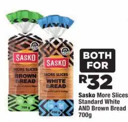 OK Foods Sasko More Slices Standard White AND Brown Bread offer