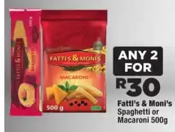 OK Foods Fatti's & Moni's Spaghetti or Macaroni offer
