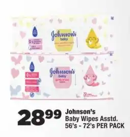 OK Foods Johnson's Baby Wipes Assorted offer