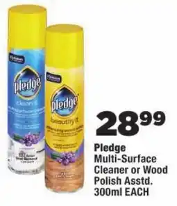 OK Foods Pledge Multi-Surface Cleaner or Wood Polish Asstd. offer