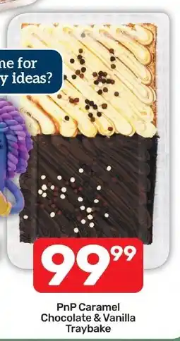 Pick n Pay Hypermarket PnP Caramel Chocolate & Vanilla Traybake offer