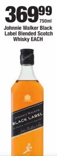 OK Liquor Johnnie Walker Black Label Blended Scotch Whisky offer