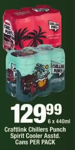 OK Liquor Craftlink Chillers Punch Spirit Cooler Assorted offer