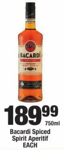 OK Liquor Bacardi Spiced Spirit Aperitif offer