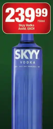OK Liquor Skyy Vodka offer